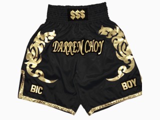 Personlig Boxing Shorts : KNBXCUST-2039-Sort